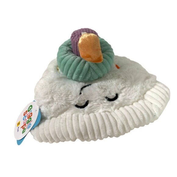 New Giggle Scape Plush White Happy Cake with Candle Stuffed Animal Doll Toy 10.5 - Picture 2 of 6